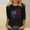 Black, variant on 4th of July Shirts Women American Flag 3/4 Sleeve Shirt Tops Casual Summer T Shirt Patriotic Tees
