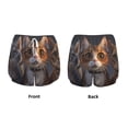 thumbnail image 3 of Balery Wide Eyed Cartoon Cats Pantalones cortos deportivos para mujer con forro y dos bolsillos, elásticos, para entrenamiento, gimnasio, yoga-Small, 3 of 7