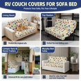 thumbnail image 6 of Chririnla Multicolor Paw Print Jackknife Sofa Cover Washable Fit for RV Travel Trailer, RV Sofa Bed Cover Suitable for Jackknife Sofa Bed, 6 of 7