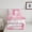 Pink C, variant on Castle Fairy Monogram B Full Comforter Set (3pc): Gradient Glitter Print, Dreamy Princess
