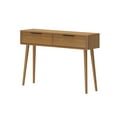 thumbnail image 3 of Plank+Beam 46" Mid Century Modern Console Table with Storage Shelves, Entryway Table with Storage, Foyer Tables for Entryway, Console Table, Pecan, 3 of 8