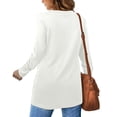 thumbnail image 7 of Chbgutlmr Blouse for Women Dressy Casual Long Sleeve Knot Front Loose Comfy Blouses Fall Trendy Clothes, 7 of 7