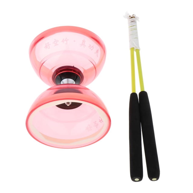 Diabolo con palos y cuerda Sunnimix 13cm rojo Diabolos de malabares