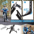 thumbnail image 3 of Training Wheels, Bicycle Stabiliser Flash Mute Wheel Bicycle Stabiliser Mounted Kit for 12 14 16 18 20 Inch Bike, 1 Pair (Black), 3 of 4