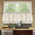 thumbnail image 4 of Yayeee Kitchen Curtains Tier Set of 2 Light Filtering 57"x24" Over Sink Window Panels, Sunshine, 4 of 7