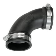1PC Fernco Flexible 2 In. 90 Deg. Flexible Repair PVC Sewer & Drain Elbow (1/4 Bend)