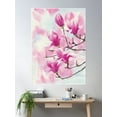 thumbnail image 2 of Blooming Magnolia Poster Wall Art, Modern Wall Decor For Living Room Bedroom, 24x36 UNFRAMED, 2 of 3