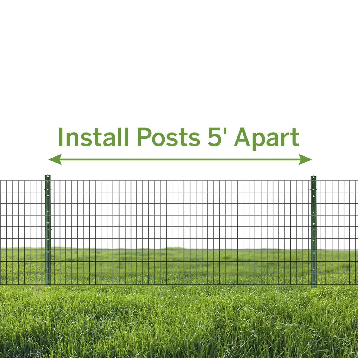 Garden Craft 4ft H Green Light Duty Fence Post