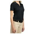 thumbnail image 4 of Yellow Rooster Women's Tech Pique Female Polo T-Shirts Black XS, 4 of 6