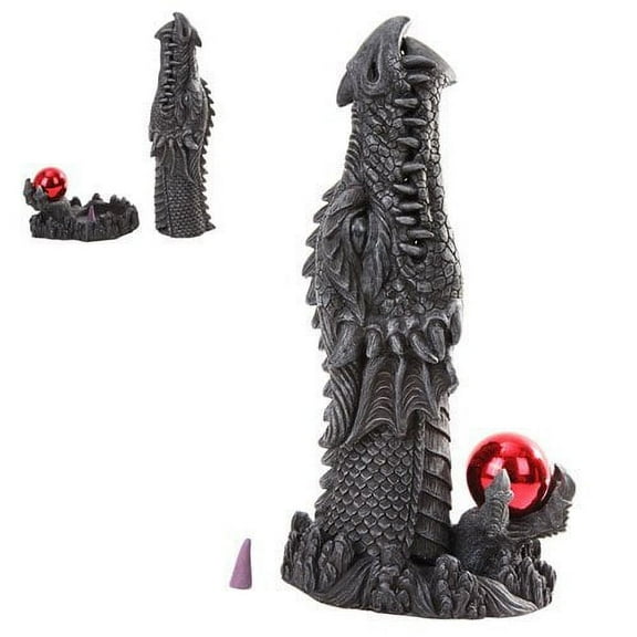 Dragon Head Holding Red Orb Incense Burner