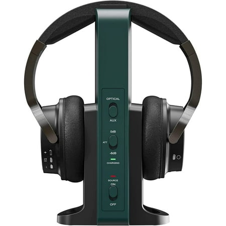 Rybozen Wireless Headphones for TV Watching with 2.4G Digital RF Transmitter Charging Dock Hi-Fi Soft Over-Ear Headset