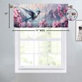 thumbnail image 4 of Hummingbird Curtain Valances for Kitchen Windows Watercolor Purple Floral Flower Bird Spring Garden Rod Pocket Valances for Bedroom Living Room Dining Room 54 by 18 in, 1 Panel, 4 of 6
