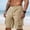 Khaki, variant on Cargo Shorts Gym Shorts Running Shorts Basketball Men's Casual Fashion Solid Multi-pocket Elastic Waistr Shorts Sports Pants Shorts Army Green 2X