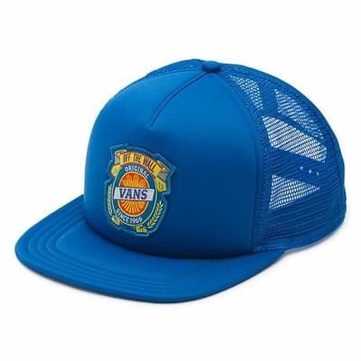 Buy Blue Vans Barley Trucker Hat for Men Online Kuwait Ubuy