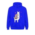 thumbnail image 4 of Sudadera con capucha para mujer, regalo para amantes de los animales, alpaca, mejores amigos, perezoso, montando llamas, día de los enamorados, ropa de vacaciones, novedad de 2021, 4 of 5