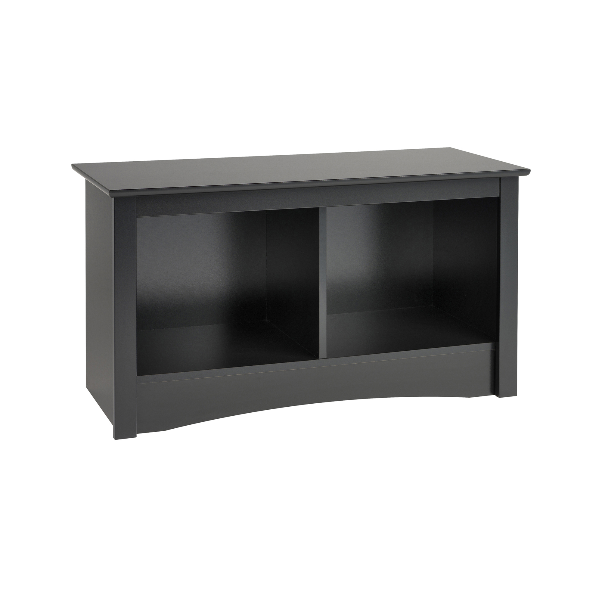 Prepac Entryway Twin Cubby Storage Bench, Black