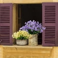 thumbnail image 2 of 12 Bundles Artificial Daffodils Flowers Faux Plastic Lotus Shrubs UV Resistant No Fade Faux Greenery For Bridal Bouquet Home Garden Hanging Planter Porch Patio Office Wedding Decoration, 2 of 7