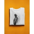 thumbnail image 3 of Black Woodpecker Sketch Sweatshirt Women -Image by Shutterstock, Female 5X-Large, 3 of 4