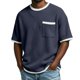 thumbnail image 1 of Camiseta Casual de Manga Corta con Cuello Tripulado 100% Fibra de Poliéster, Lavable en Máquina, Versátil para el Uso Diario, 1 of 6