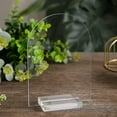 thumbnail image 3 of Hands DIY 25Pcs Acrylic Stands Place Card Holders Table Number Stands Desktop Clear Card Display Stand Transparent Acrylic Sign Holders for Wedding Photos Office Menu Meeting, 3 of 7