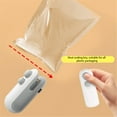 Cacfwgk Kitchen Sealer Mini Bag Sealer Rechargeable Handheld Heat