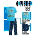 thumbnail image 2 of Tuff Guys Boys Pajama Set - 4 Piece Short Sleeve Sleep Shirt and Kids Pajamas Lounge Sets (8-12), 2 of 7