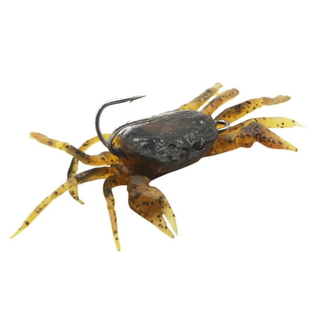 Yatlte Soft Fish Fishing Crab Lures Bass Fishing Lures Bionic Crab Baits for Octopus Artificial Silicone Soft Lure with Hook for Saltwater Winter Fishing Tackle