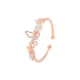 thumbnail image 1 of Qarigey Anillo con lazo que se puede abrir, ceremonia de boda, fiesta, banquete, anillos de diamantes de imitación de cobre, joyería de cristal, regalo Ropa, zapatos y accesorios Miscelánea Qarigey AP014806-00, 1 of 6