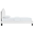 thumbnail image 2 of Modway Daisy Modern Performance Velvet Twin Platform Bed in White, 2 of 7