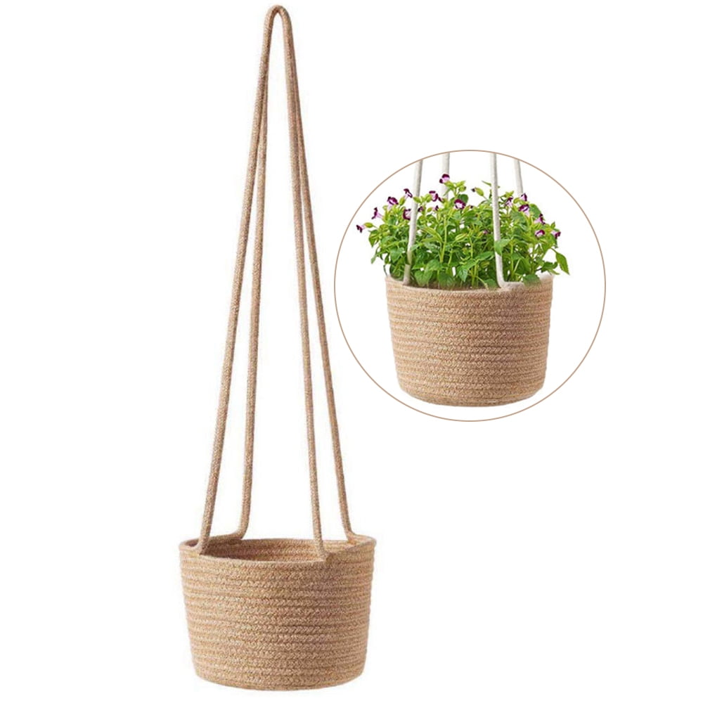 Nordic Plants Hanger Natural Seagrass Flower Basket Holder Hanging Home