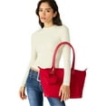 thumbnail image 4 of No Boundaries Women's Mini Tote Bag Charm, Classic Red, 4 of 5