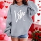 thumbnail image 4 of Sudadera con capucha y estampado de corazón de San Valentín, sudadera de manga larga para niños y niñas, chaqueta para niñas de talla mediana y grande., 4 of 7