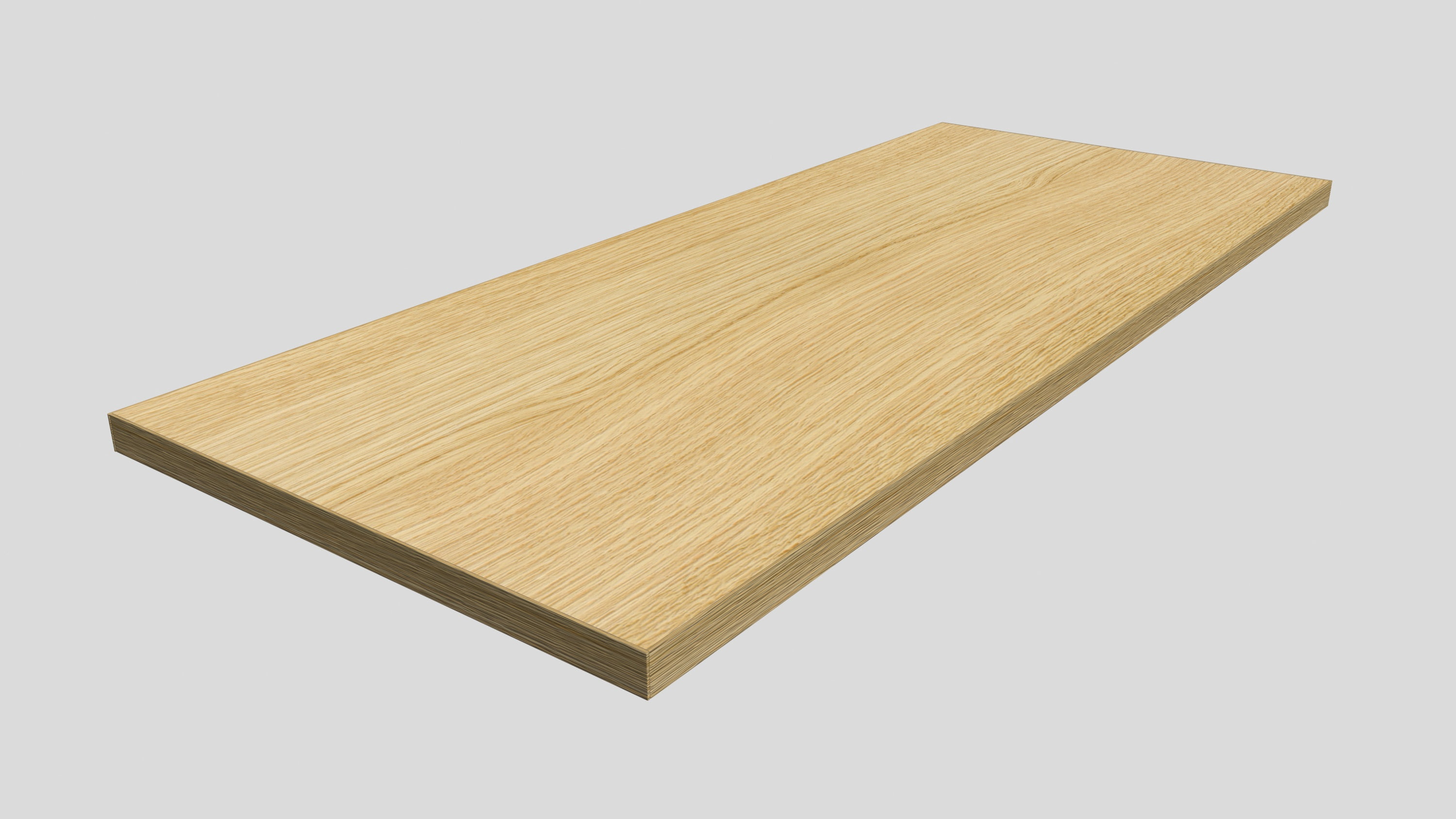 Shelf Board Lite Oak 72 in. L x 10 in. D x 0.6 in. H