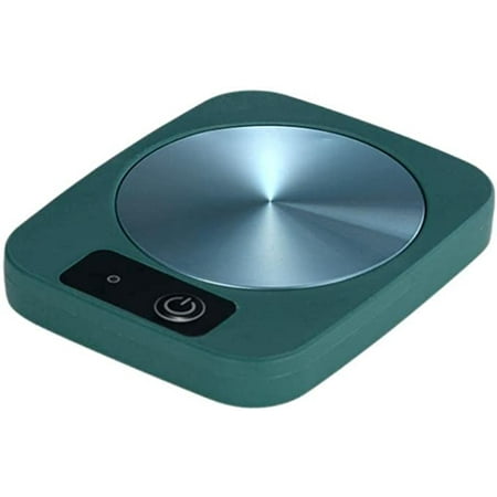 

Egebert Smart Coffee Warmer USB 131°F/55°C Thermostatic Coaster Heating Tea Beverage Espresso Cup Pastry Boxy Milk in Office (Green Only Warmer)