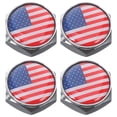 thumbnail image 1 of 4 Sets Car License Plate Screws License Plate Fasteners Decorative License Plate Frame Accessories(American Flag Type), 1 of 6