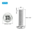 thumbnail image 2 of Uxcell Phillips Pan Head Screws, 30 Pack M5-0.8 x 16mm 304 Stainless Steel 18-8 Full Thread Pan Head Machine, 2 of 7