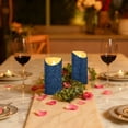thumbnail image 6 of Iauyy Flameless Candles Battery Operated LED Pillar Candles with Remote and Timer, Dark Blue Set of 2 （S), 6 of 8