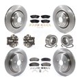thumbnail image 1 of Transit Auto Front Rear Wheel Hub Bearing Assembly Disc Brake Rotor and Semi-Metallic Pads Kit (10Pc) for Car 2016 Lexus RX350 AWD Excluding Vehicles Manufactured In Japan - Left Right Side KBB-114171, 1 of 10