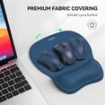 thumbnail image 6 of TECKNET BASICS Gel Mouse Pad with Wrist Rest, Ergonomic Office Mousepad with Wrist Support, Non-Slip & Smooth Surface, Comfortable Desk Mat for Office Gaming Study- Navy, 6 of 7