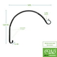 thumbnail image 2 of ACHLA Designs WB-04-2 18 in. Arc Wall Bracket, Black - Pack of 2, 2 of 2