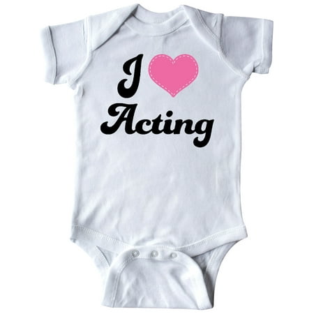 

Inktastic Actress Gift I Love Acting Gift Baby Girl Bodysuit