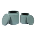 thumbnail image 4 of TOV Furniture Poupées de Rangement en Velours 18.1"H en Bleu (Lot de 2), 4 of 6