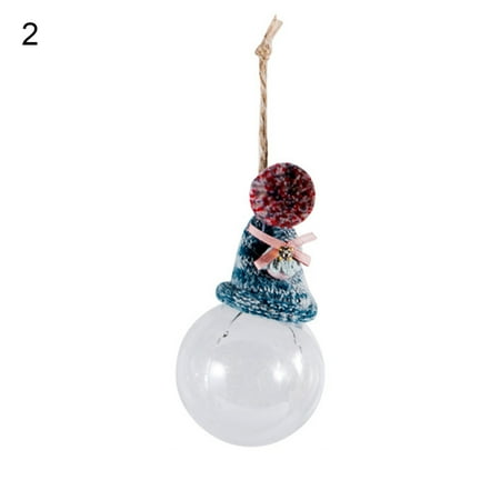 

Decor Store Empty Transparent Christmas Pendant Plastic Winter Cap Festival Ornaments Home Decor