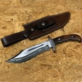 thumbnail image 2 of San Mai White Deer Damascus Steel Bowie Knife, 2 of 2