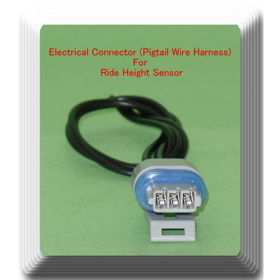 (1 Kit) Electrical Connector of Ride Height Front/Rear L or R Sensor Fits: GM