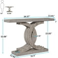 thumbnail image 2 of Tribesigns 39-inch Console Tables, Farmhouse Gray Wood Entryway Table with Geometric Base, 2 of 5