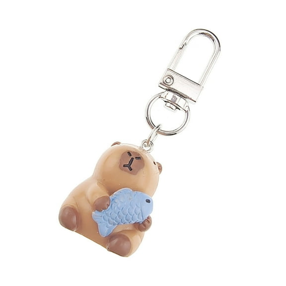 SIEYIO Adorable Cartoon Capybara Keyring Lightweight Bag Charm Fashionable Accessory