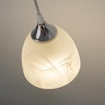 thumbnail image 5 of Kiven H-Type 5.9" Diameter Silver Pendant Light Frosted White Finish Glass Shade, 5 of 7