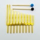 thumbnail image 4 of Juego de 9 diapasones de aleación de aluminio dorado, accesorios para instrumentos musicales, 4 of 6