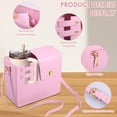 thumbnail image 4 of Purse Bottle Holder Bag with Strap, Crossbody Water Bottle Storage Bag with Phone Pocket, Shoulder Tumbler Carrier, 4 of 9